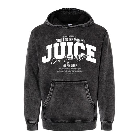 NO FLY ZONE LOGO MINERAL WASH HOODIE