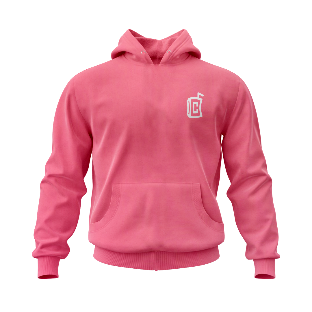 Signature Logo Dark Pink Men Hoodie